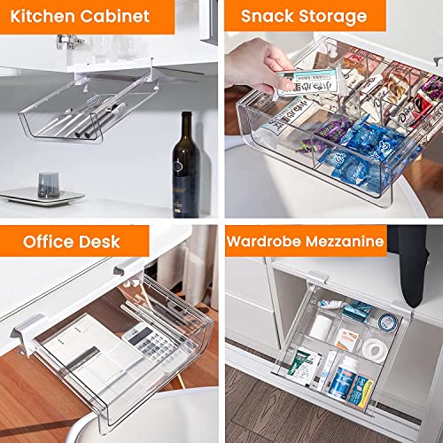 vacane-Under-Shelf-Drawer-Pull-Out-Under-Cabinet-Spice-Rack-Cupboard-Storage-Organizer-Easy-to-Install-Durable-Plastic-Storage-Organizer-for-Kitchen-Pantry-Cabinet-Accessories