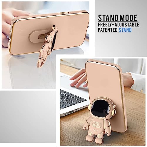 Image of Apurb store for OnePlus Nord CE 2 Lite 5G Case Cute 3D Astronaut Stand Design Camera Protection Shockproof Soft Back Cover for OnePlus Nord CE 2 Lite 5G (Pink)