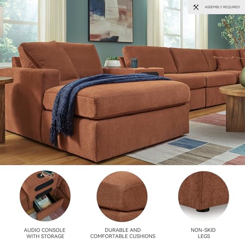 Image of Signature Design by Ashley Oversized Modular Sectional with Chaise, Spice