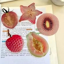 Bookmark 5PcsFruit Cute Slice Acrylic Bookmark Reading Book Stationery School Office Home Supplies Accessories Gift for Teachers Students Book Reading Lovers