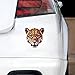 Triangulated Jaguar Sticker - Vinyl Waterproof Decal Quirky Gift Idea for Car, Laptop, Wall, Window, Book Cases, Water Bottle, Bumper Sticker Size - 3'' Longer Side