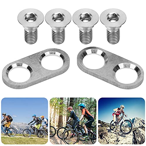 Vgeby Bike Pedal Cleats Screws And Washers, Road Bike Pedal Cleats Mounting Screws And Washers Titanium Alloy Cycling Accessory For Mtb Btx Bicycle And Spare Supplies #TOP4