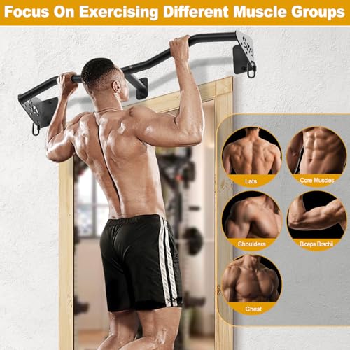 Kipika Heavy Duty Wall Mounted Pull Up Bar, Doorway Pull-Up Bar for Home Gym, Upper Body Strength Training (32" M Type) by Kipika - Used condition - Image 5