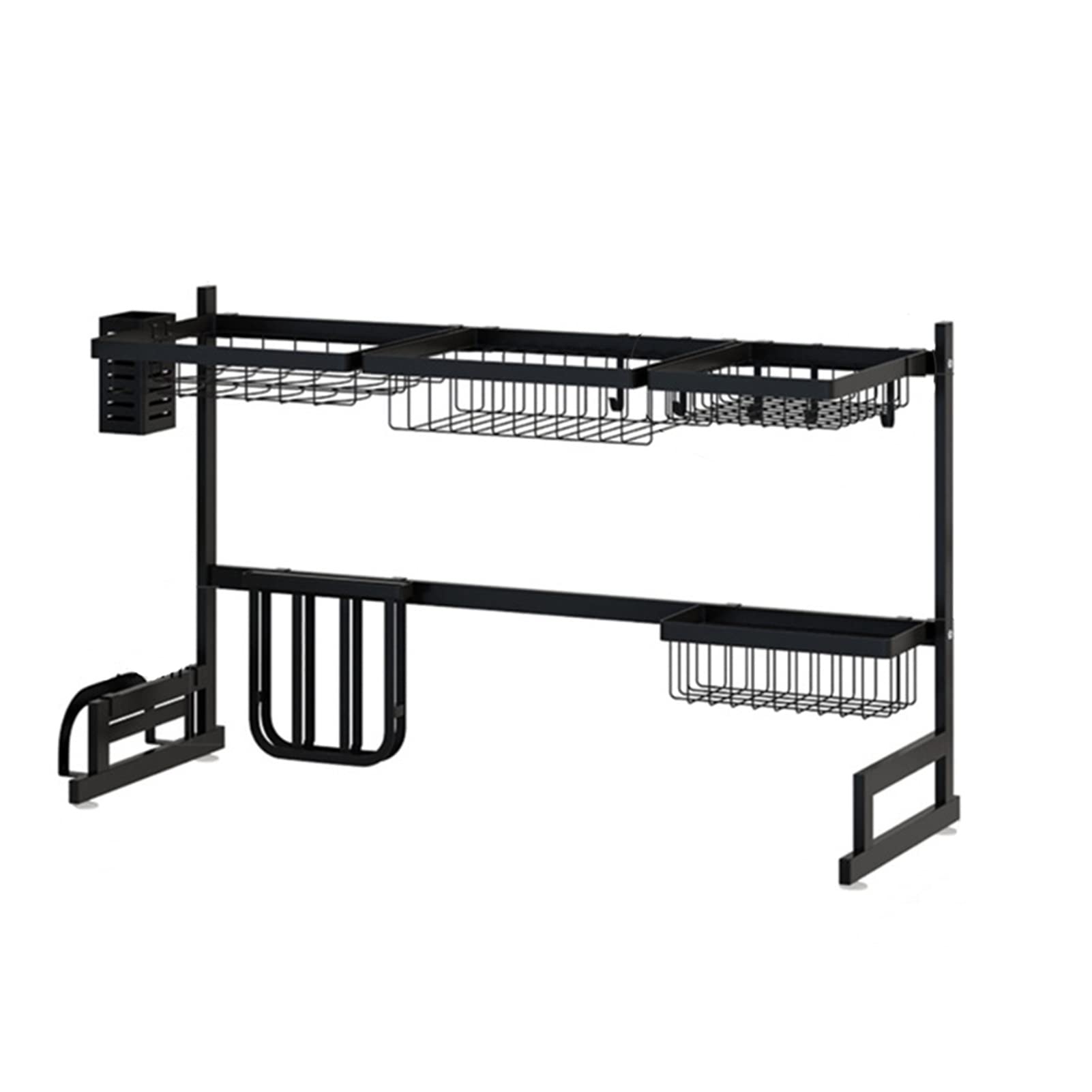 CLLBANT Estante para Platos sobre el Fregadero, Estante para Platos, escurridor de Platos para Cocina, secador de Secado, Soporte para Estante con escurridor, Soporte para Palillos (tamaño
