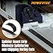 POWERTEC 71153 Track Saw Guide Rail for Makita or Festool Track Saws | 55” Guide | For Perfect Repeatable Rip Cuts| For Optimized Bevel & Straight Cuts