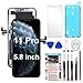 Produktbild Fixerman für iPhone 11 Pro LCD Display, 5,8 Zoll für iPhone 11 Pro Bildschirm Ersatz Digitizer,3D Touchscreen Assembly mit Reparatursatz,kompatibel mit Modell A2160, A2217, A2215