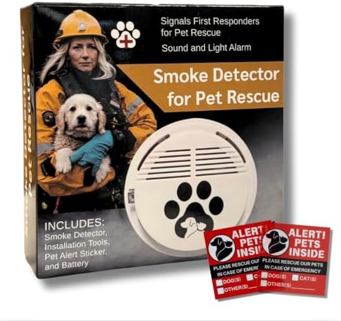 Pet Smoke Detector, Smoke Alarm for Pet Rescue in Fire or Smoke ...