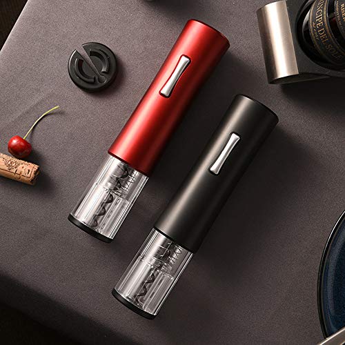 KKmoon Abridor de vinho elétrico, abridor de saca-rolhas elétrico automático e recarregável (aço ino