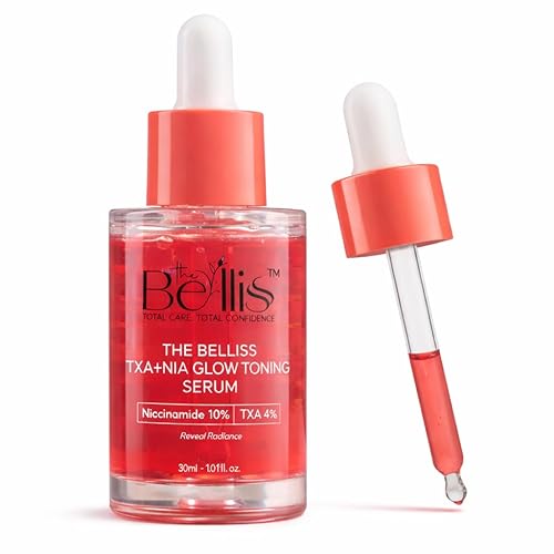 Belliss - Suero de niacinamida al 10% + ácido tranexámico al 4% (TXA + NIA) – Suero de niacinamida para el rostro, corrección de manchas oscuras,
