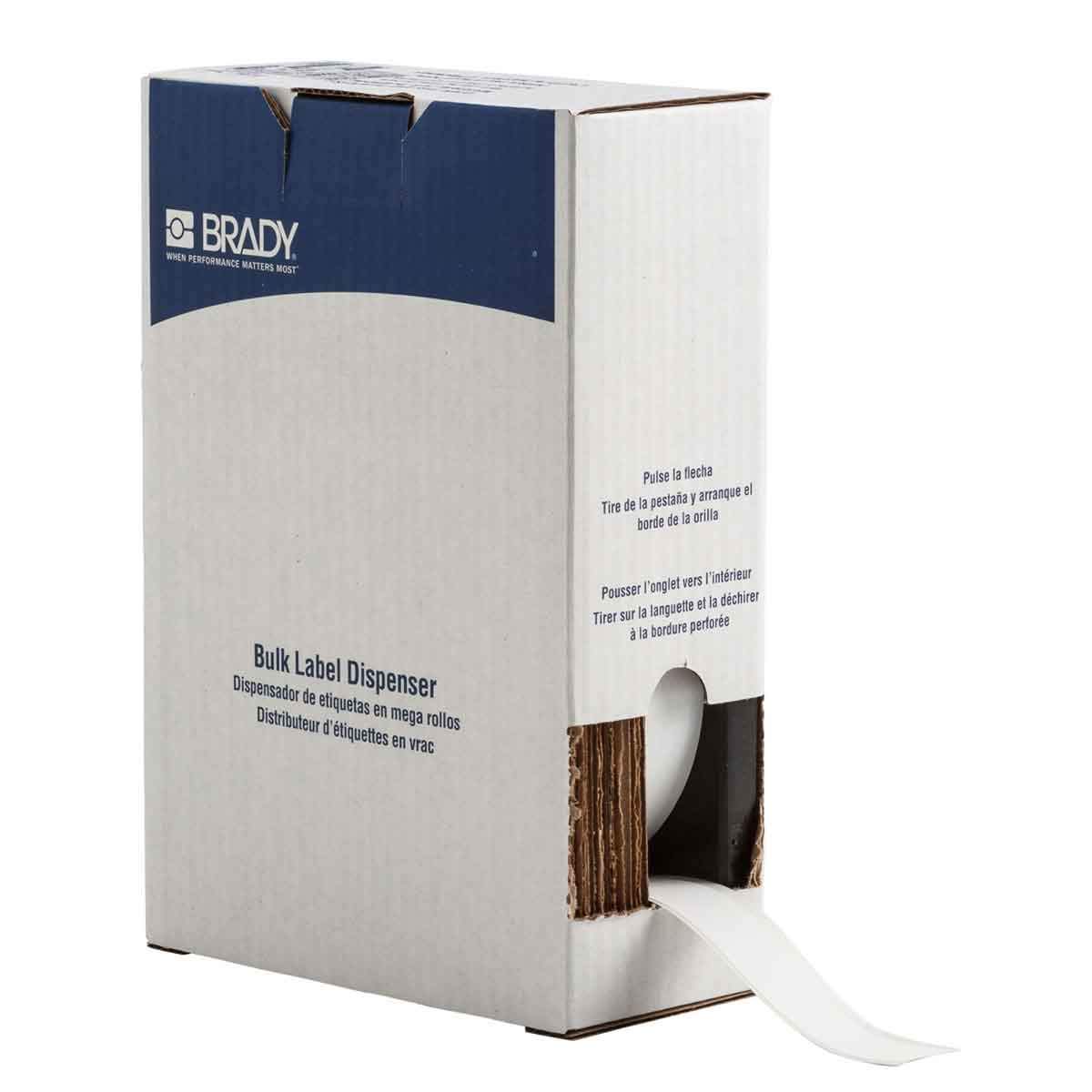 Brady BM71C-1000-584-WT Reflective Tape BMP71 Labels , White (1 Roll, 1 Roll per Package)