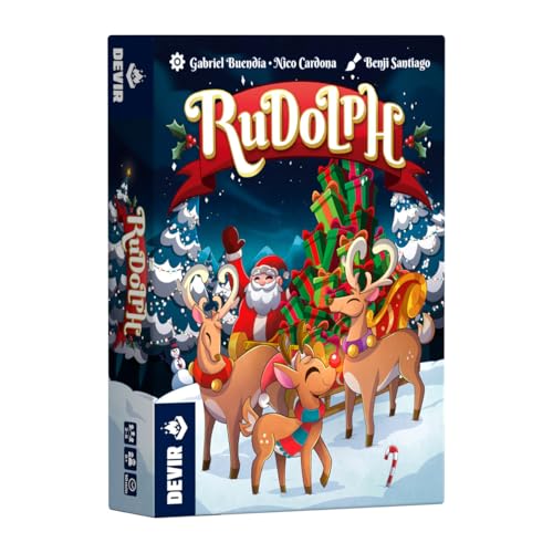 Miniatura 5 de Devir Rudolph – Juego de Cartas de Navidad | Juego rápido y Divertido para 2 a 6 Jugadores, Desde 8 años | Papá Noel (BGRUDOML)