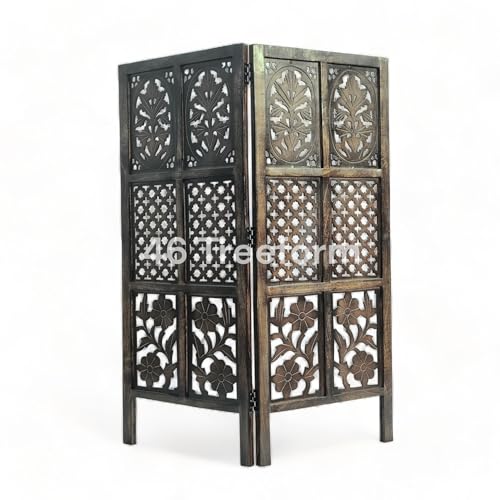 Image of Wooden Room Partition /Screen /Room Divider /Room Separator for Livng Room Bedroom Home Office Restarurant Hallway 20 Inches Wide (4 Ft 2 panles)