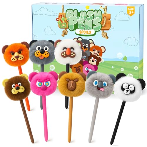 8 bolígrafos adorables para niños - multicolor miniatura 1
