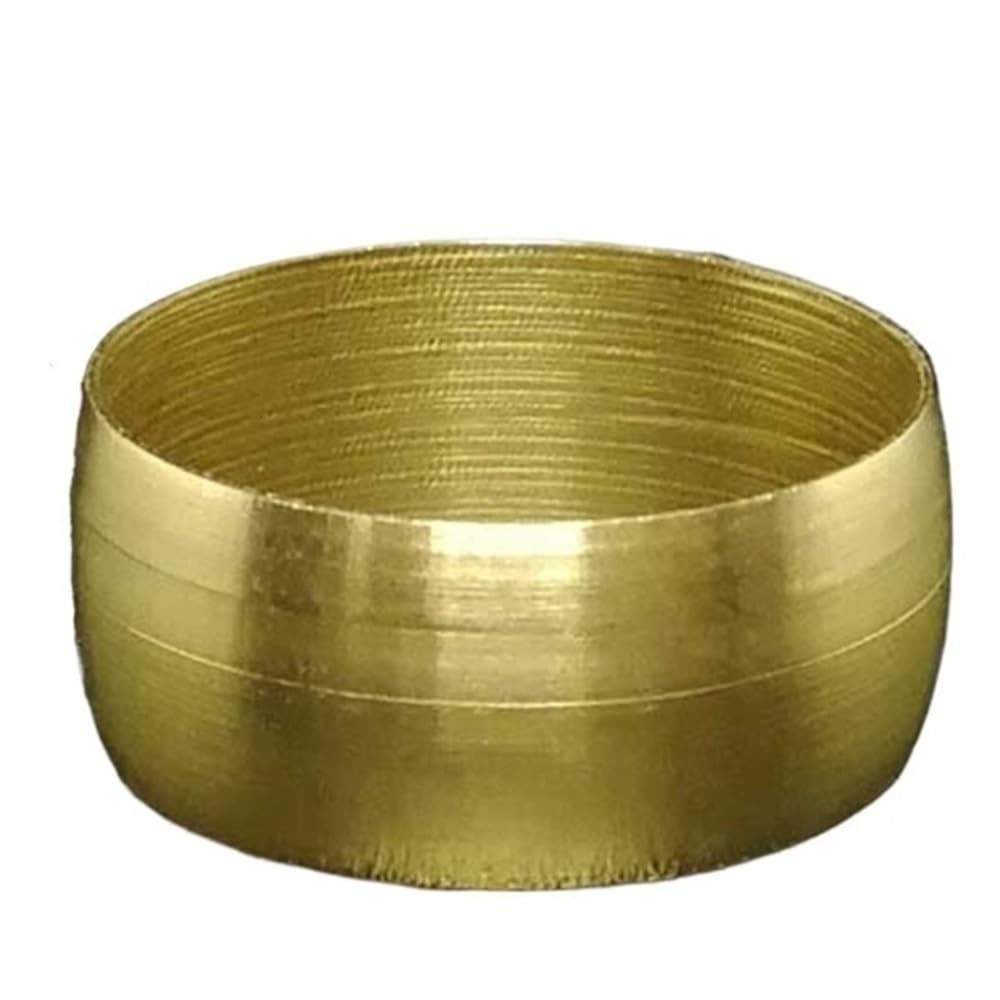 Ferrule Pipe Adapter 10pcs Brass Pipe Fitting Ferrules, OD 3 10 16mm Compression Sleeve Seal Ring, Tube Ferrule(16mm)