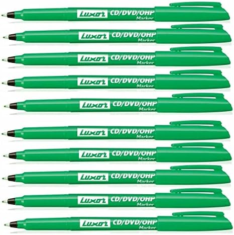 Shineone 10 X FINE TIP PERMANENT MARKER PENS BLACK COLOR CD/DVD Pen Marker