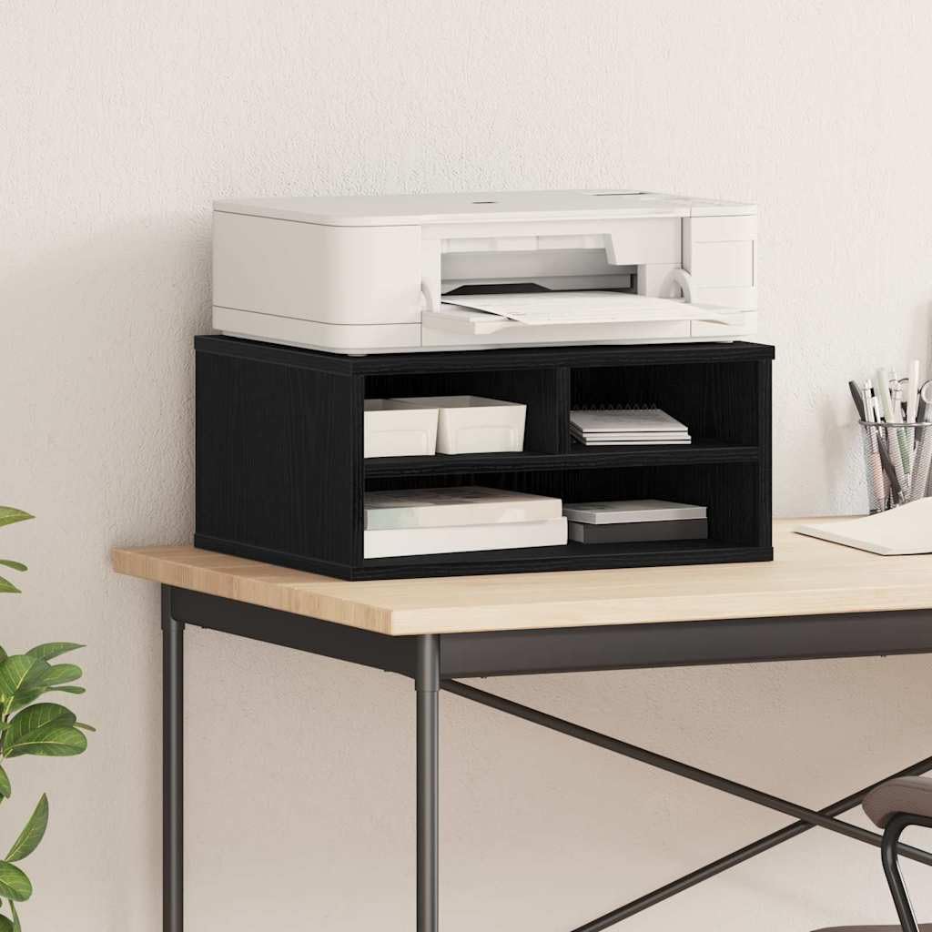 Soporte para impresora, color roble negro