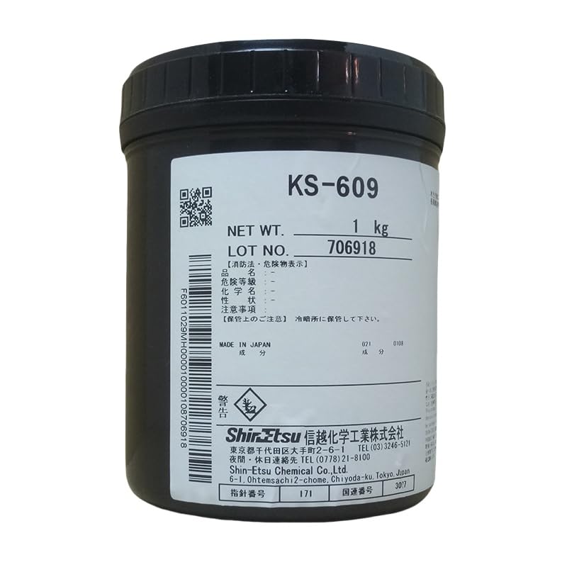 Shin-Etsu KS-609 grasa aislante y selladora 1 kg | Compuesto resistente a la humedad y altas temperaturas para componentes eléctricos y electrónicos