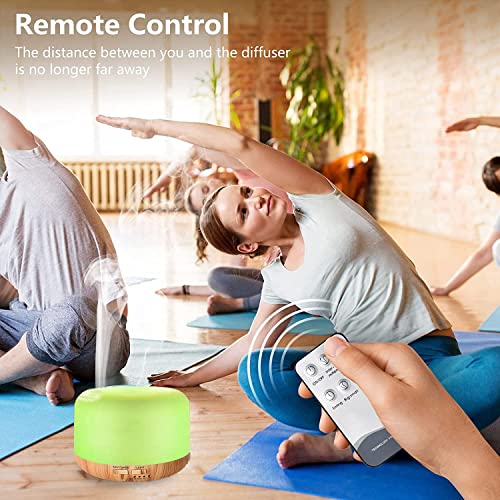 Image of Bedroom Humidifier for Sleep Essential Oil Diffuser with Flame Effect Night Light Ultrasonic Cool Mist Air Quiet USB Auto Shut Off Aromatherapy Diffuser (Fragrant Oil Humidifier)