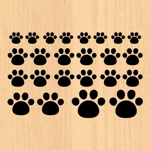 ウォールステッカー カッティングステッカー 猫 黒猫の足跡 ネコ ねこ 動物 ペット 肉球 シール 110