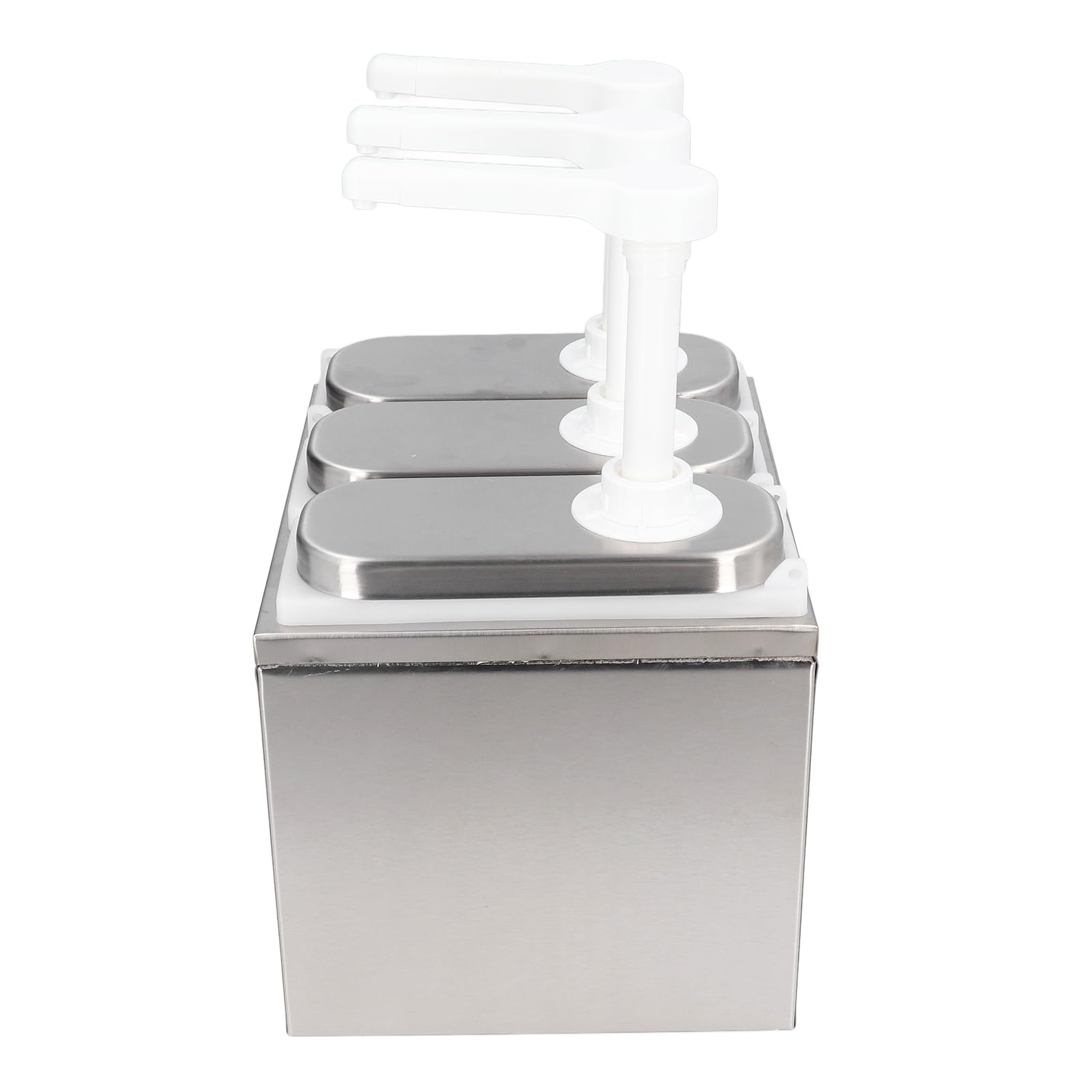 Condimento per Marmellata di Insalata con Pompa per Dispenser di in Acciaio Inossidabile per Ristorante di, Testa della Pompa Quantitativa, capacità di Estrusione di 35 Ml (3 pompe)