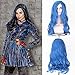 Produktbild Blue Bird The Movie Descendants 2 Evie Cosplay Perücken Synthetische Long Wavy Fashion Blue Perücke mit Seitenteil Hochtemperatur lockiges Haar für Frauen Täglicher Partygebrauch