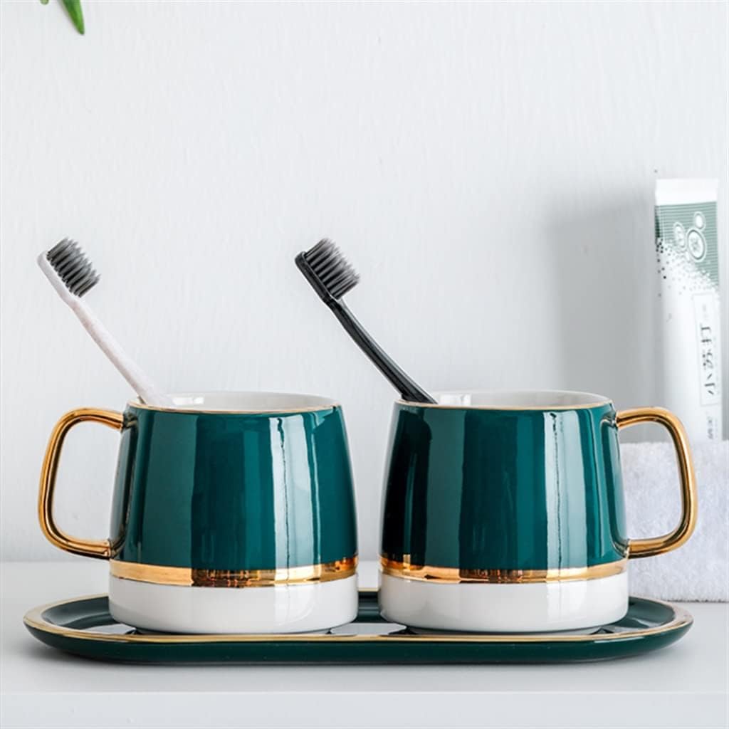Toothbrush Cup Mouthwash Set Wash Ceramic Dental European-Style Home Bathroom