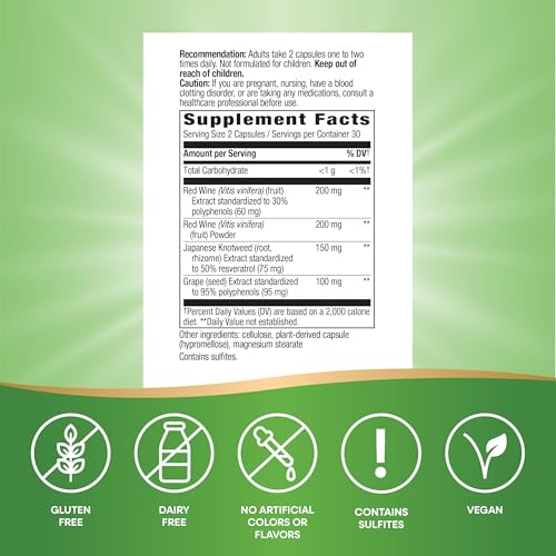 Nature's Way Resveratrol, Supports Antioxidant Pathways*, 60 ct - image 5