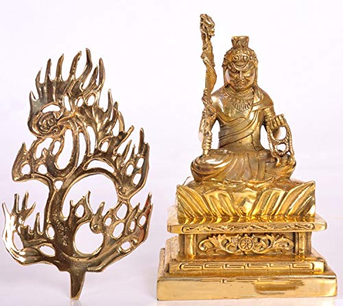ブロンズ・不動明王金銅製仏像 製の仏像 fudo_gold21_5.jpg