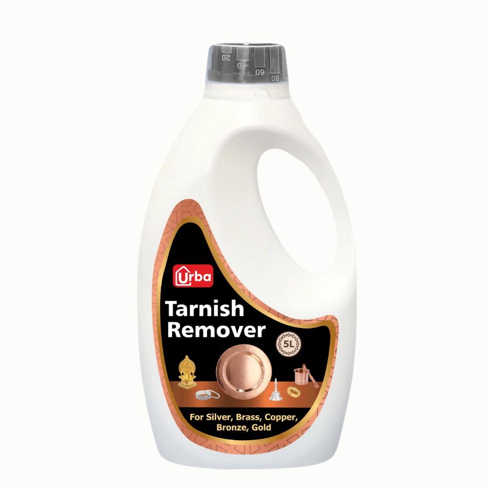 URBA New Silver Dip 5000 ml| Instant Silver Cleaner Sparkling Clean Silver Without Silver Loss| Brass cleaning liquid for Pooja utensils - 5 Litre (B0D3X3YJCH) Amazon Price History, Amazon Price Tracker