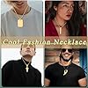 XIANNVXI 8 Pcs Gold Necklaces Men Mens Gold Necklaces Set Pendant Jewellery for Men #4