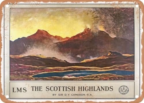 METAL SIGN - 1923 The Scottish Highlands LMS Vintage Ad home decor