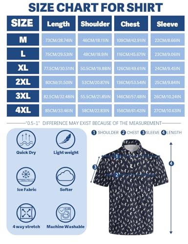 Mens Golf Polo Shirts Moisture Wicking Golf Shirts | Mens Polo Shirts, Quick Dry Performance Short Sleeve, Casual Collared Shirts,4-way Stretch,Breathable Comfort miniatura 4