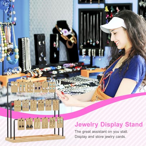 Zhaogmqh QH-JS006 Earring Display Stands For Selling,Jewelry Stand For Vendors Craft Shows,Jewelry Holder Display For Earring, Bracelet ,Hair Accessories, Rings, Necklaces,Keychains, Retail Display Rack thumb #1