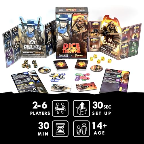 Image of Roxley Games Gunslinger Vs Samurai - dice Throne: Season Two Board Game