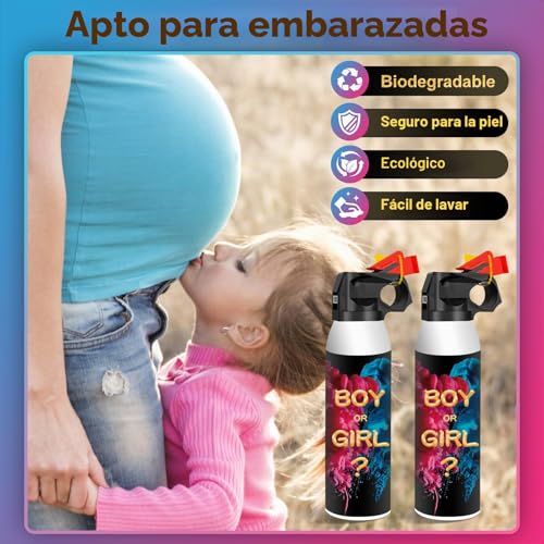 Miniatura 3 de 2 Piezas Azul Set Cañones De Humo De Revelación De Género, Confeti Cañon Con Bengalas De Humo De Colores 100 Biodegradable Para Humo Revelacion De Genero Para Niño O Niña, Bodas Y Cumpleaños