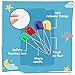 Comffy 50 PCS Diaper Pins - Stainless Steel Pins with Plastic Safety Lock, Large Nappy Pins with Colorful Plastic Heads, 5.5cm x 1.1cm - Safety Pins for Baby Cloth Diapers