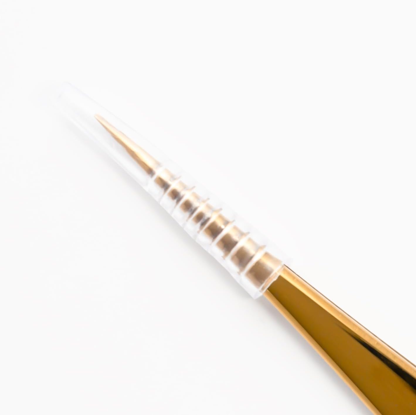 CHAZON TWEEZERS GOLD- Titanium Precision Point Tweezers for Eyebrows, Facial Hair and Ingrown Hair, Viral Tweezers