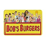 ORPJXIO Bath Rugs Bob's Anime Burgers Area Rugs for Living Room Kitchen Bathroom Decor Welcome Door Non Slip Doormats Absorbent Mats 16 X 24 Inch