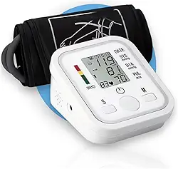 Aparelho de Pressão Arterial Digital de Braço Automático – Medidor de Pressão, Monitor Inteligente com Tela LCD Grande, Detecção de Arritmia, Fácil de Usar