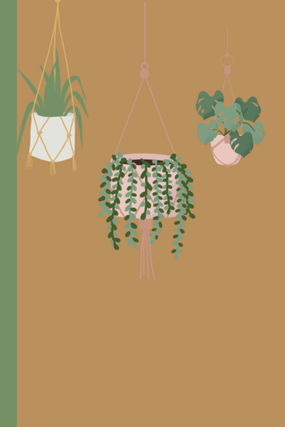 House Plant Notebook: houseplant design blank lined notepad 120 pages