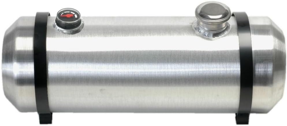 8 Inches X 16 Spun Aluminum Gas Tank 3 Gallons With Sight Gauge For Dune Buggy, Sandrail, Hot Rod, Rat Rod, Trike