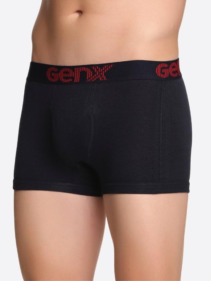 Image of Genx Jazz Men's Trunk - 100% Combed Cotton, Vibrant Colors, Trendy, Comfortable, Perfect fir Underwear(Pack of 2)(Color May Vary)