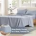 Comfort Spaces 100% Cotton Sheets Twin, Breathable, Naturally Cool Cotton Sheets, Soft Cotton Bed Sheets with 14