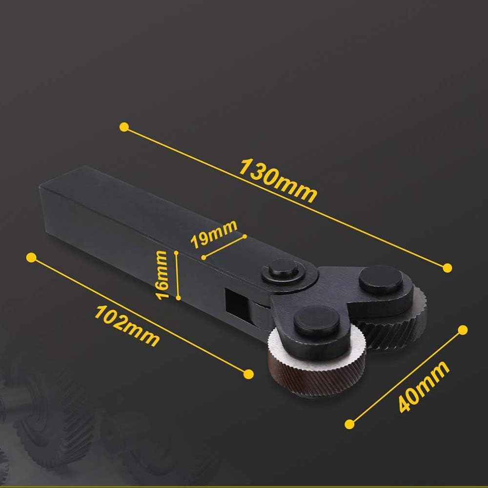 Rändelrad-Set, Stahl, Doppelrad, schräge Zähne, Lineares Rändelrad, diagonal, 0,5mm, 1 mm, 2 mm, Rändelfeld für Drehmaschine