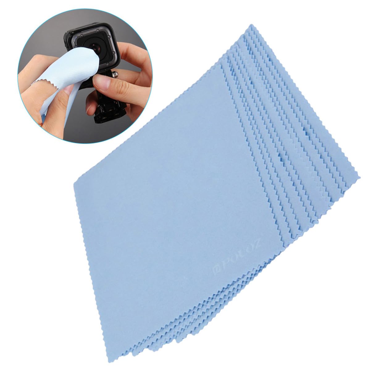 Didiseaon Pezzette x Occhiali 500 Pz Panni Per La Pulizia Dello Schermo Panno Per Occhiali Panno Per La Pulizia in Microfibra Per Auto No Marco Asciugatura Rapida Panni Per La Pulizia Delle Lenti Blue