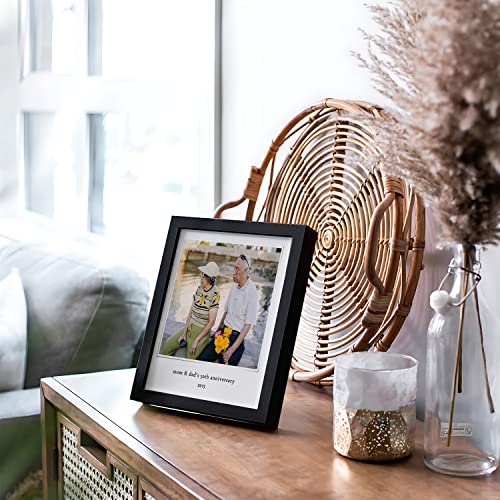 Image of Ritwika's Personalized Polaroid Wall Mount Style Photo With Message Digital Print Engineered Wooden Square Frame For Desk 17 X 17 CM Multicolor Set Of 1 (01 - Polaroid-Quote)