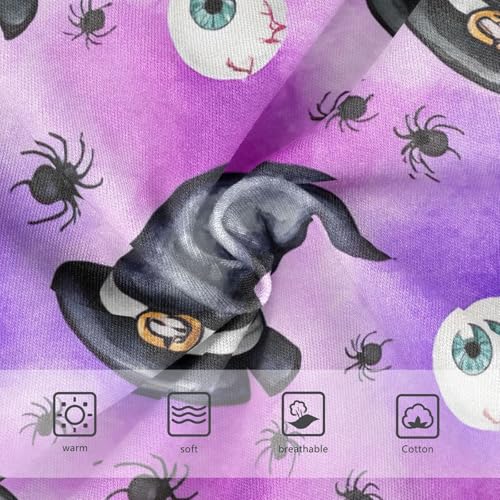 Fun Toddler Underwear Floral 2t Cotton Panties for Girl Halloween Witch Hats Purplel Briefs Girls Undies3