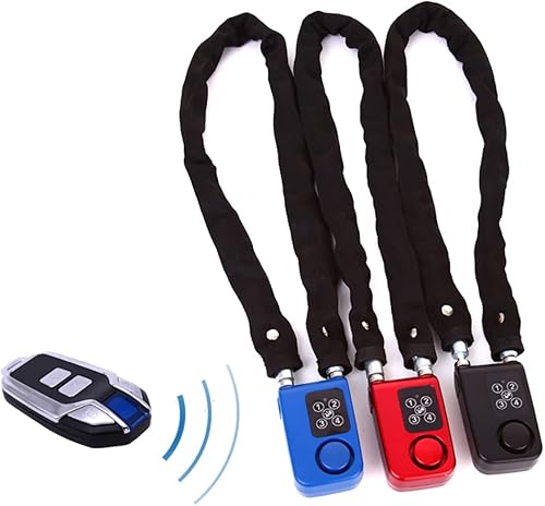 Miniatura 5 de Mengshen Cerradura de alarma para bicicleta, antirrobo inalámbrico para bicicleta, motocicleta, puerta, puerta, scooter, cochecito de bebé con cable