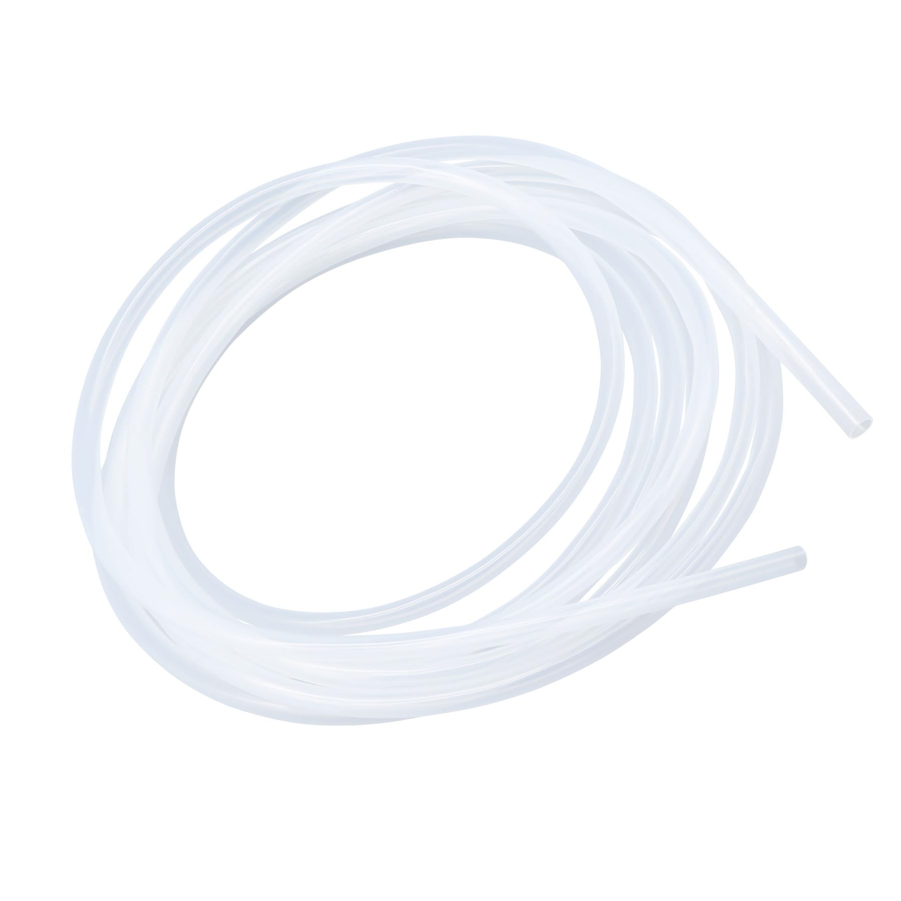LAVMHAB Clear Silicone Tube Food Grade Hoses Size 7mm x 11mm, Length 6m (19.6ft), Thickness 2.0mm, Flexible Rubber Silicone Tubing for Air Hoses Water Pipes