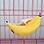 NA 1 Pack Hamster Hanging House Hammock Banana Design Small Animals Cotton Cage Sleeping Nest Suitable for Small Pet Bed Small Hamster Toys Cage Swing (Color : Yellow)
